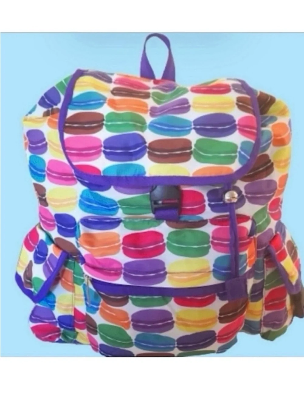 🆕 - Deluxe Backpack by the brand-i-Scream Colorful Macaron Print.